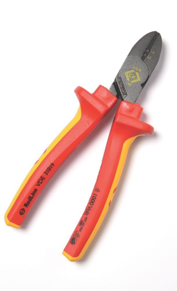 C.K Pince coupante latérale VDE Redline avec encoches 160 mm