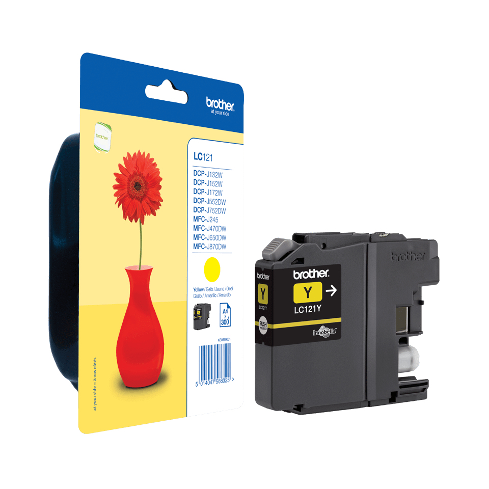 BROTHER Cartouche LC121Y