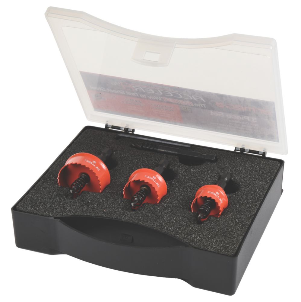 Armeg Coffret de 3 scies cloches Acceler8 pour tôle d'acier