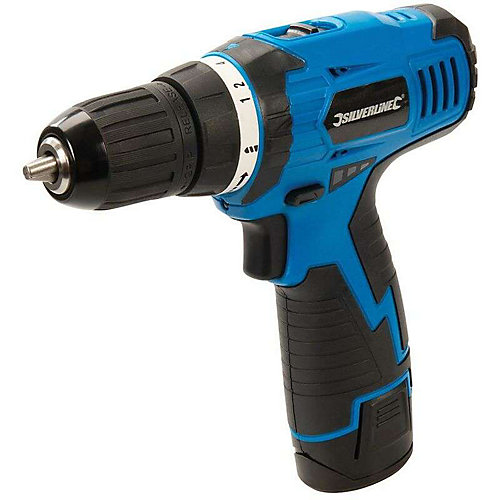 Silverline perceuse silverline visseuse 521457 10.8 V avec batterie sans fil 1.3 Ah
