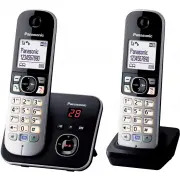 Panasonic Téléphone sans fil duo  KXTG6822 avec réduction de bruit et blocage sélectif