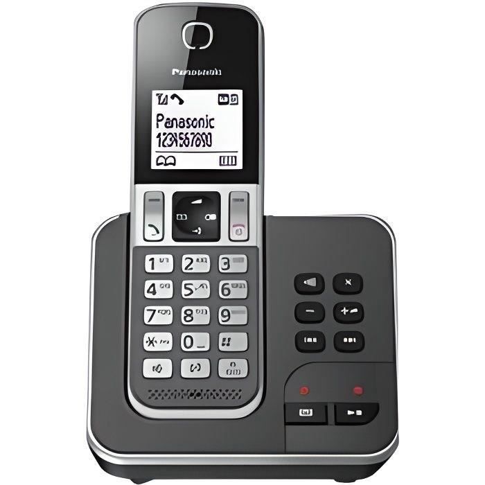 Panasonic Panasonic KX-TGD320FRG Téléphone sans Fil Répondeur, Base et Combiné, Mains Libres, Identification de l'Appelant