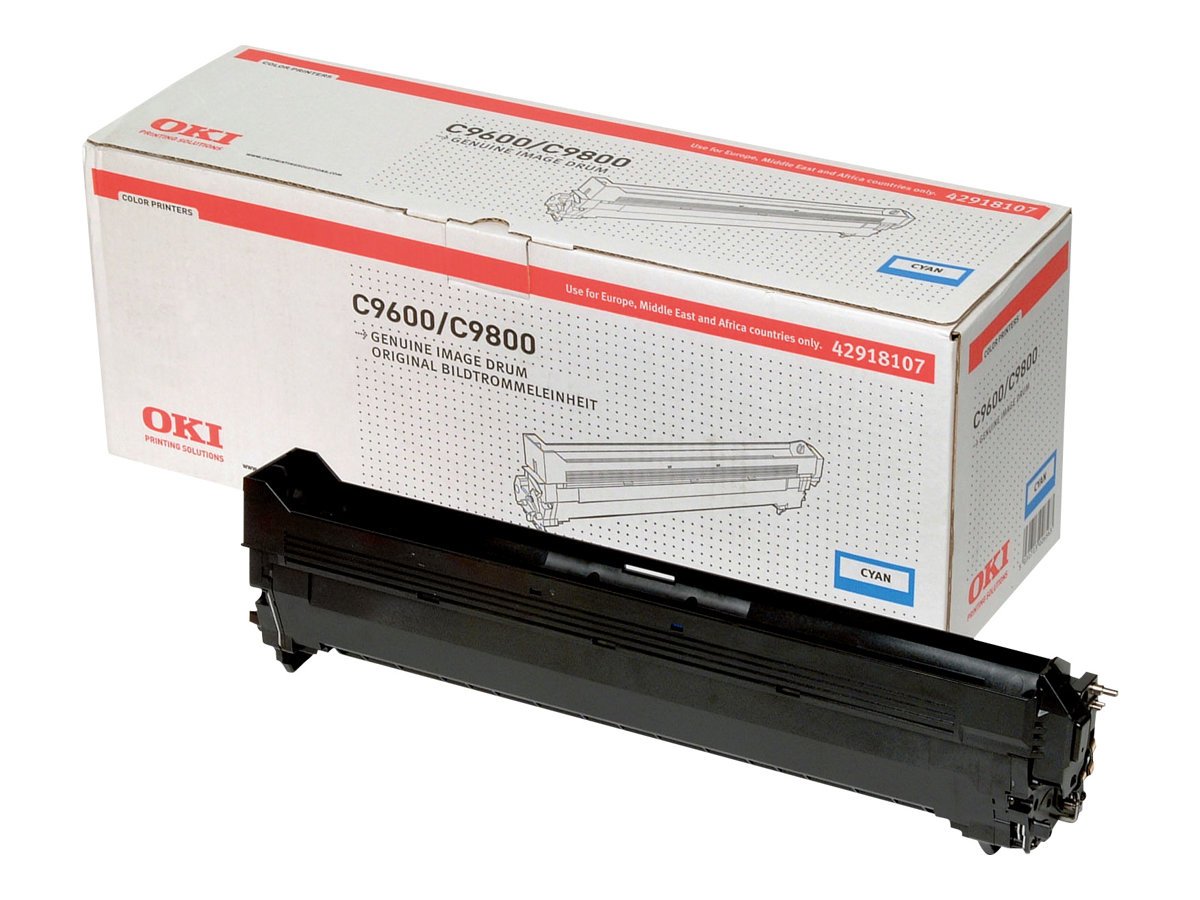 Oki C9600, C9650, C9800, C9850 tambour cyan capacité standard 30.000 pages pack de 1