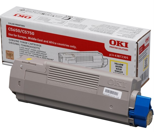 Oki Toner/yellow 2000sh f C5650/5750