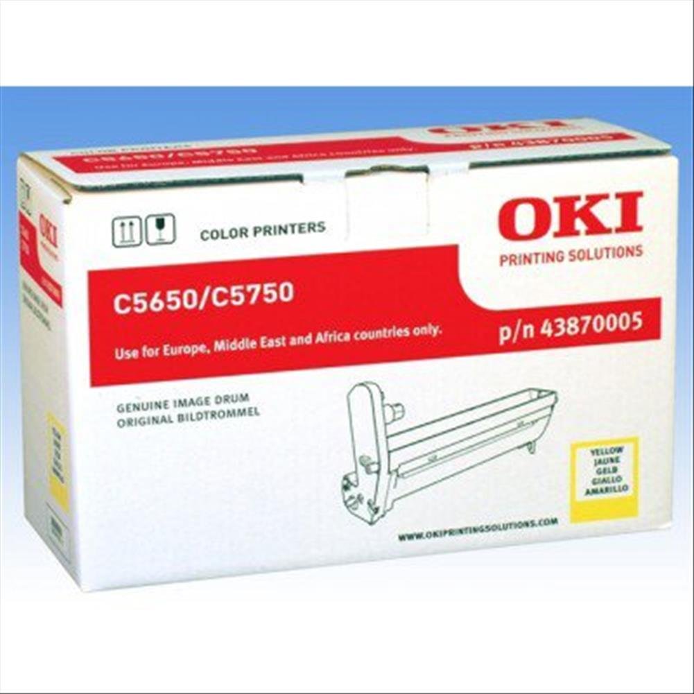 Oki C5650, C5750 tambour jaune capacité standard 20.000 pages pack de 1