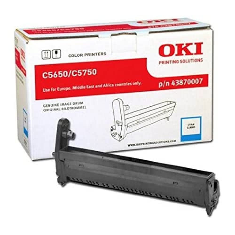 Oki C5650, C5750 tambour cyan capacité standard 20.000 pages pack de 1