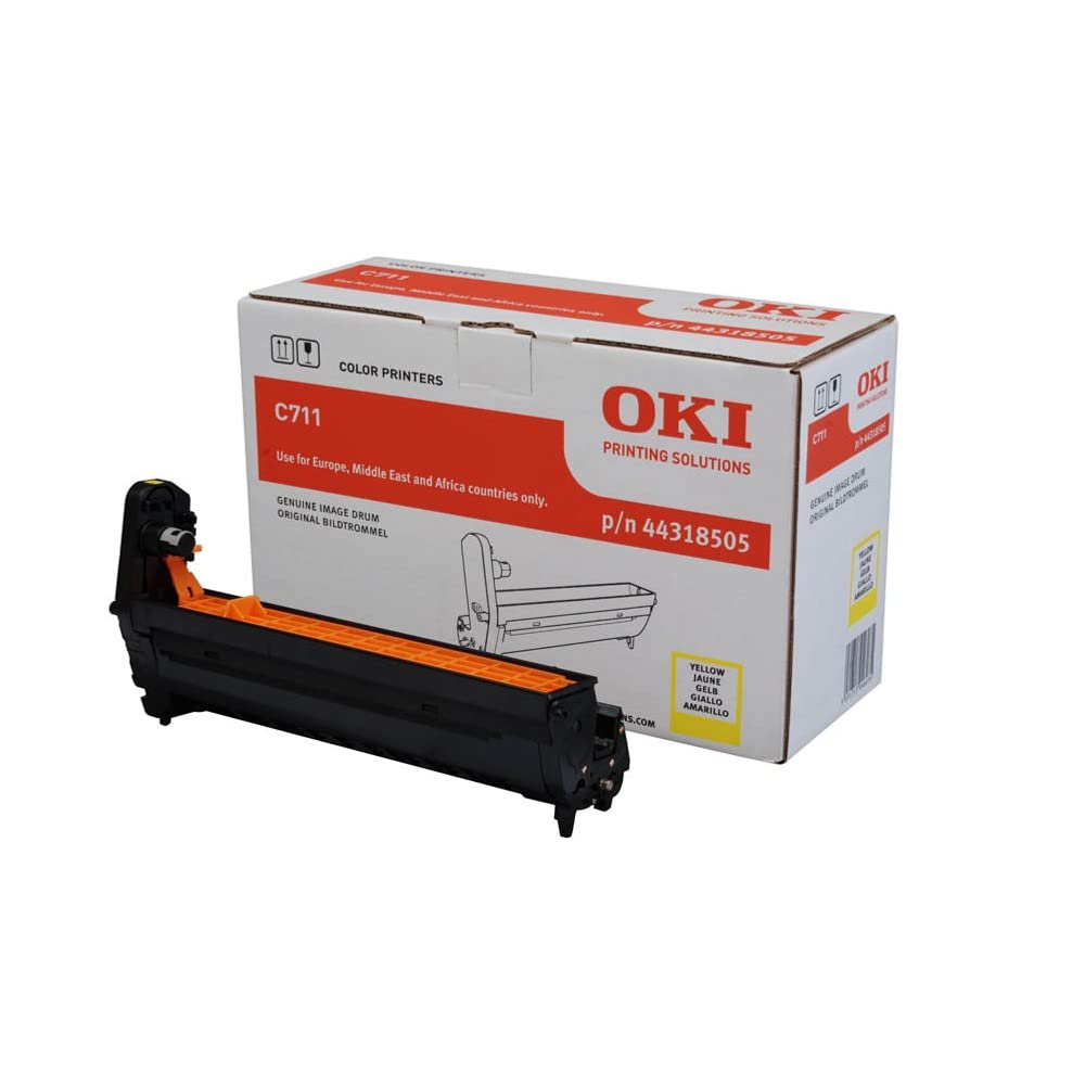 Oki C711 cartouche de tambour jaune capacité standard 20.000 pages pack de 1