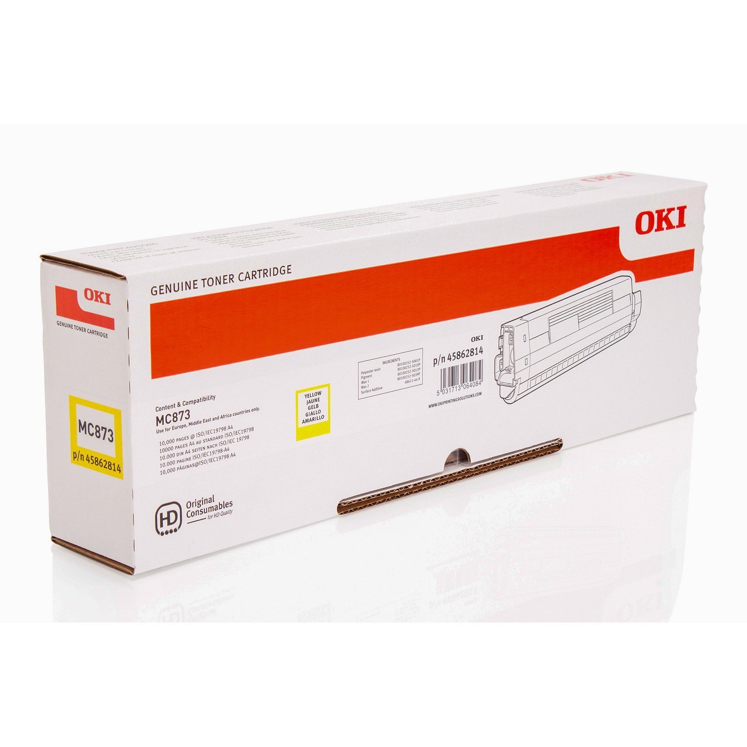Oki TONER-Y-MC873-10K