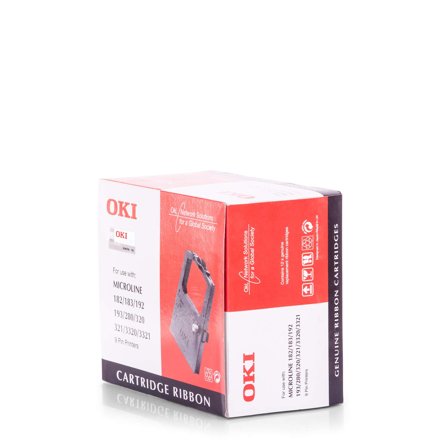 Oki MICROLINE 182 280 320 321 3320 3321 Ruban Encreur Noir 3.000.000 Caractères Pack de 1