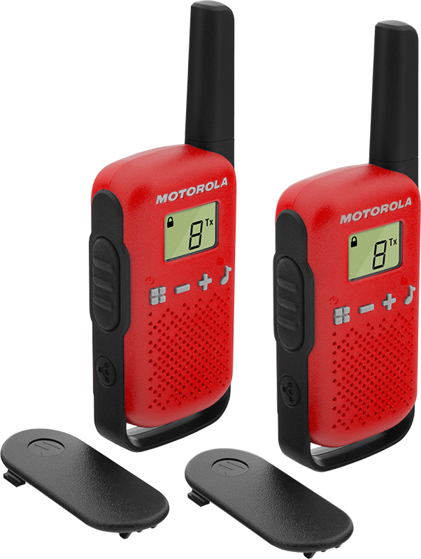 Motorola TALKABOUT T42 Twin Pack Rouge