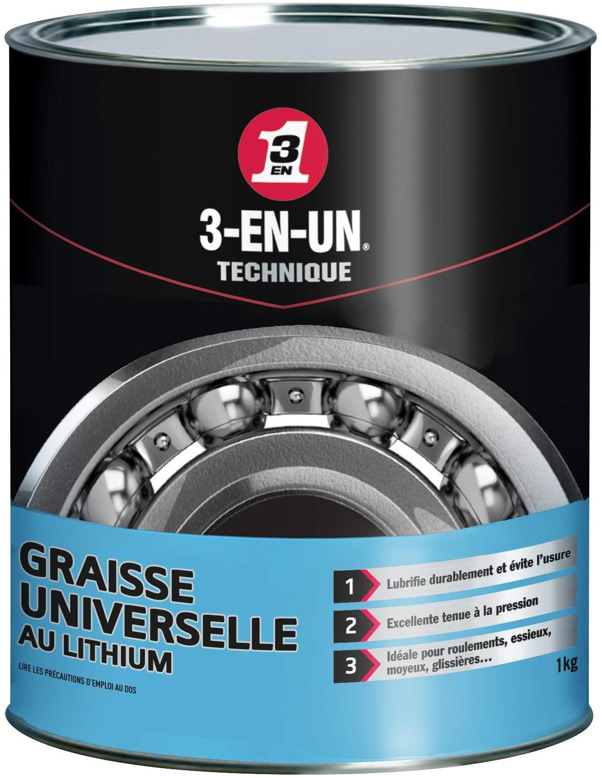 3-EN-1 Modèle du produit : 3-EN-1 Graisse Universelle au Lithium 3-EN-UN TECHNIQUE Pot 1Kg