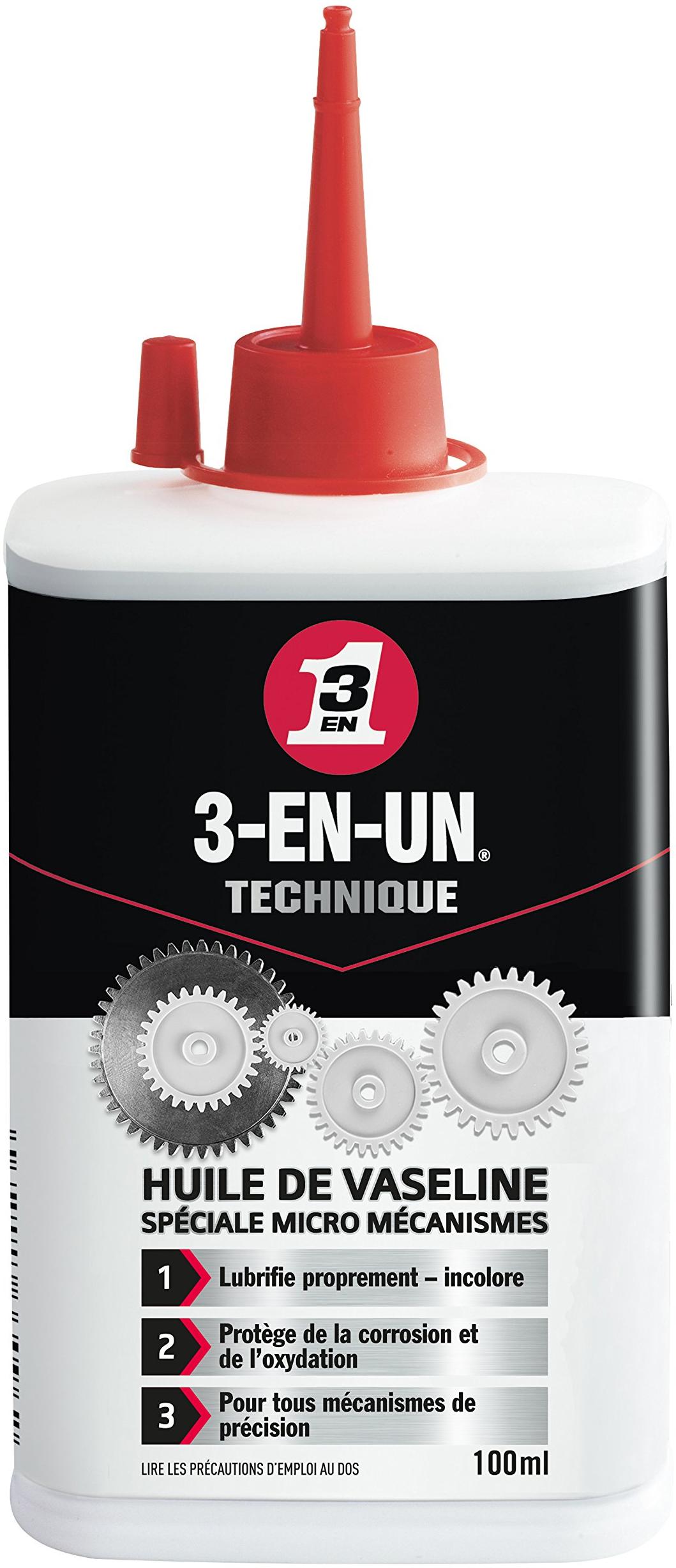 3-EN-1 Modèle du produit : 3-EN-1 Huile de Vaseline 3-EN-UN TECHNIQUE Burette 100ml
