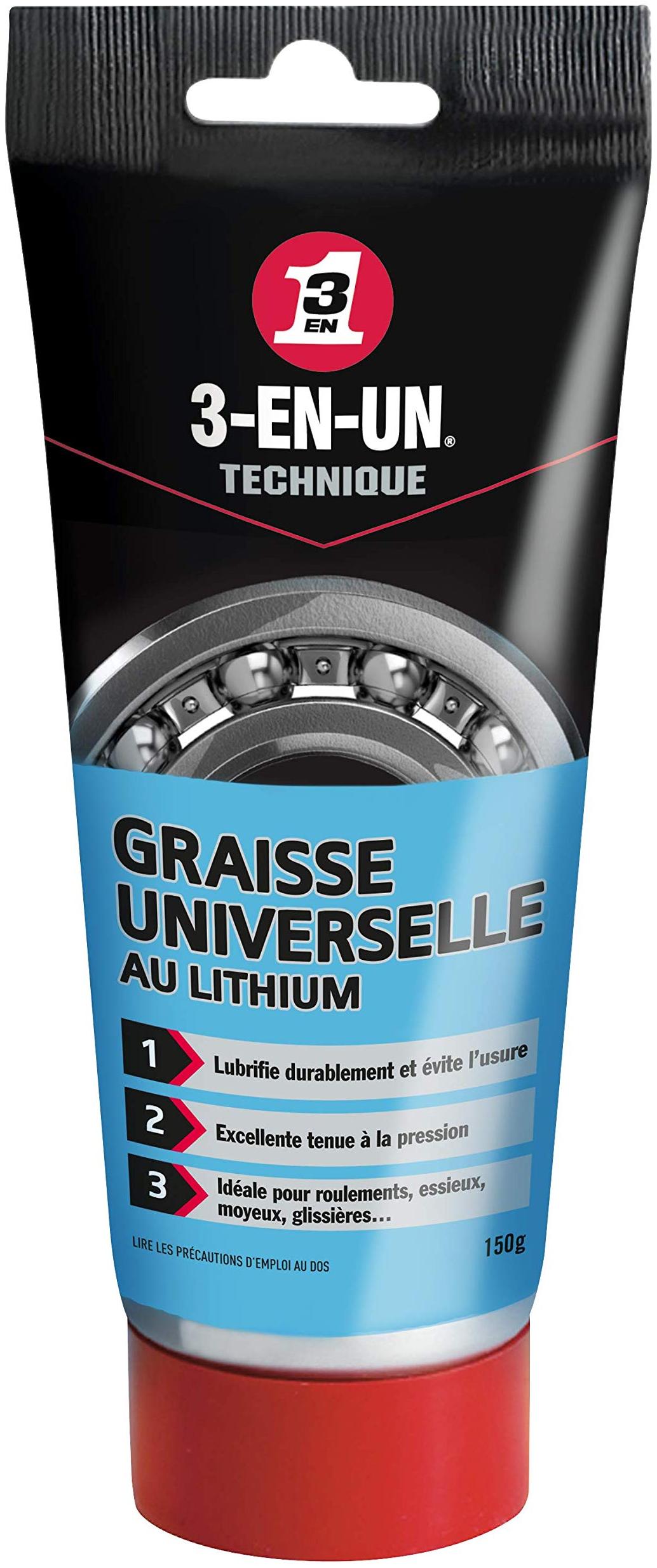 3-EN-1 Modèle du produit : 3-EN-1 Graisse Universelle au Lithium 3-EN-UN TECHNIQUE Tube 150g