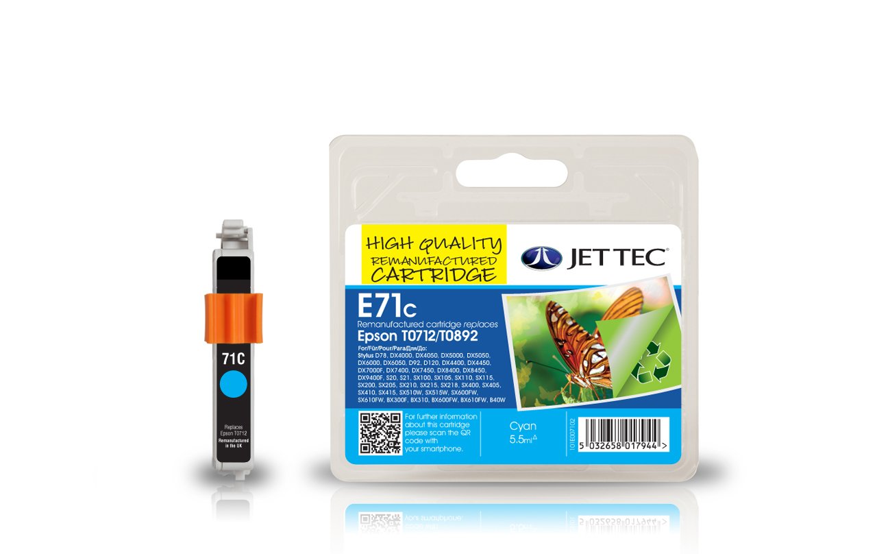 GENERIQUE Cartouche compatible espon T0712 cyan