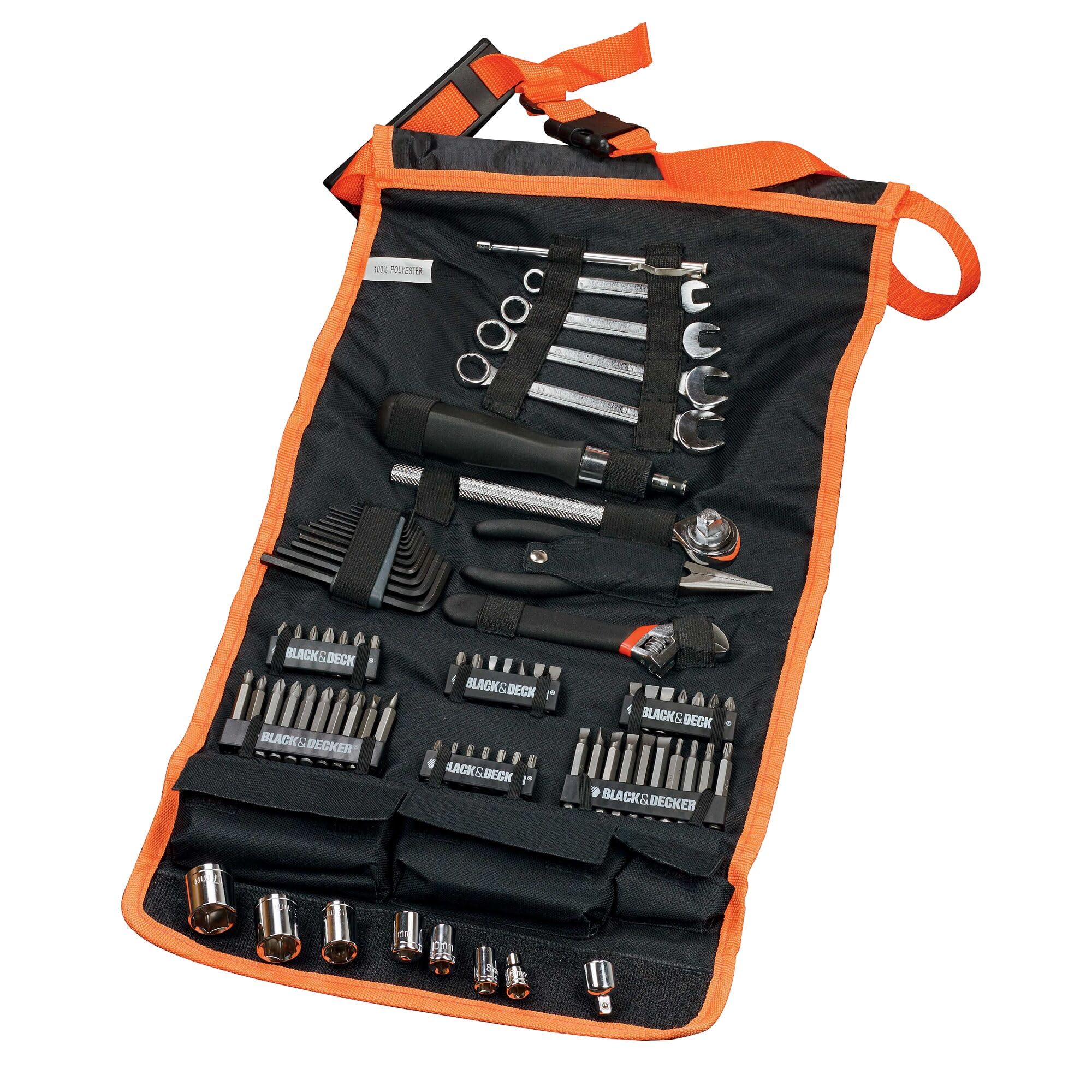 BLACK & DECKER Mechaniker-Set avec Rolltasche