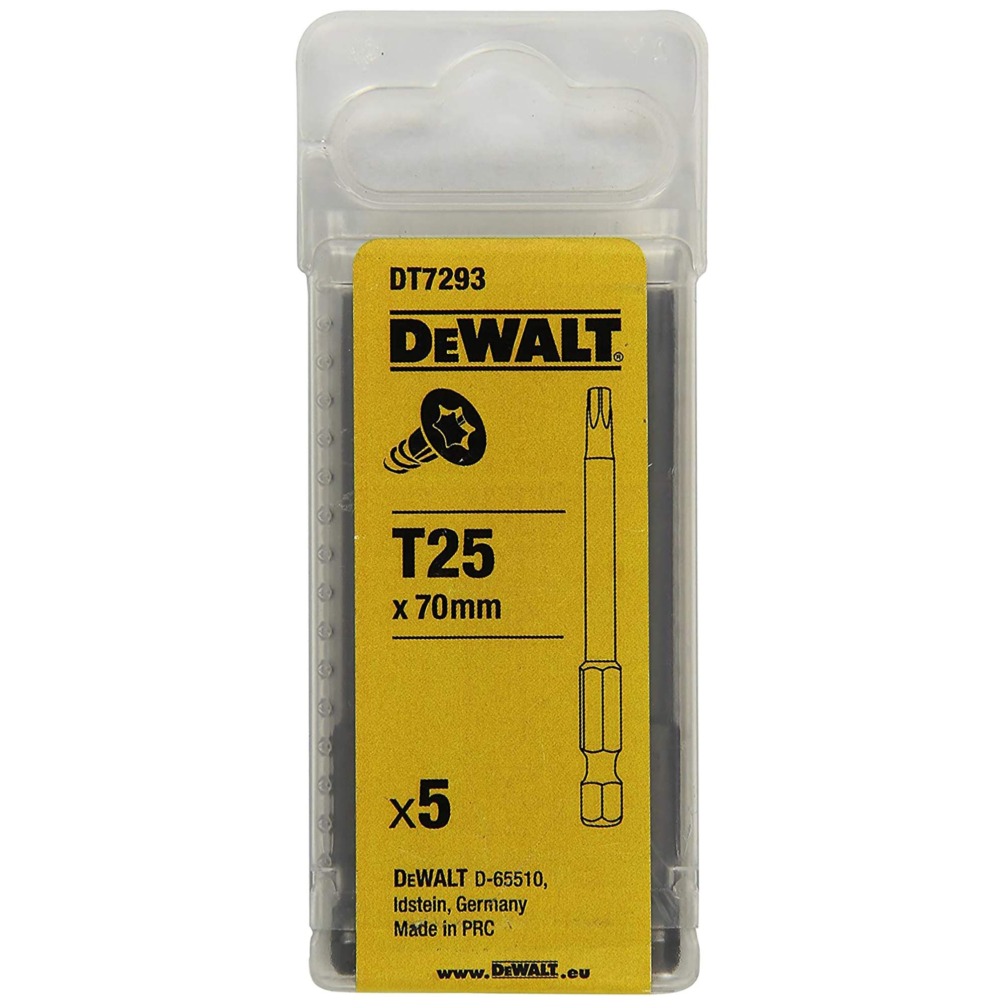 DeWalt DEWALT Torsion Bit T25 70mm 5Stk