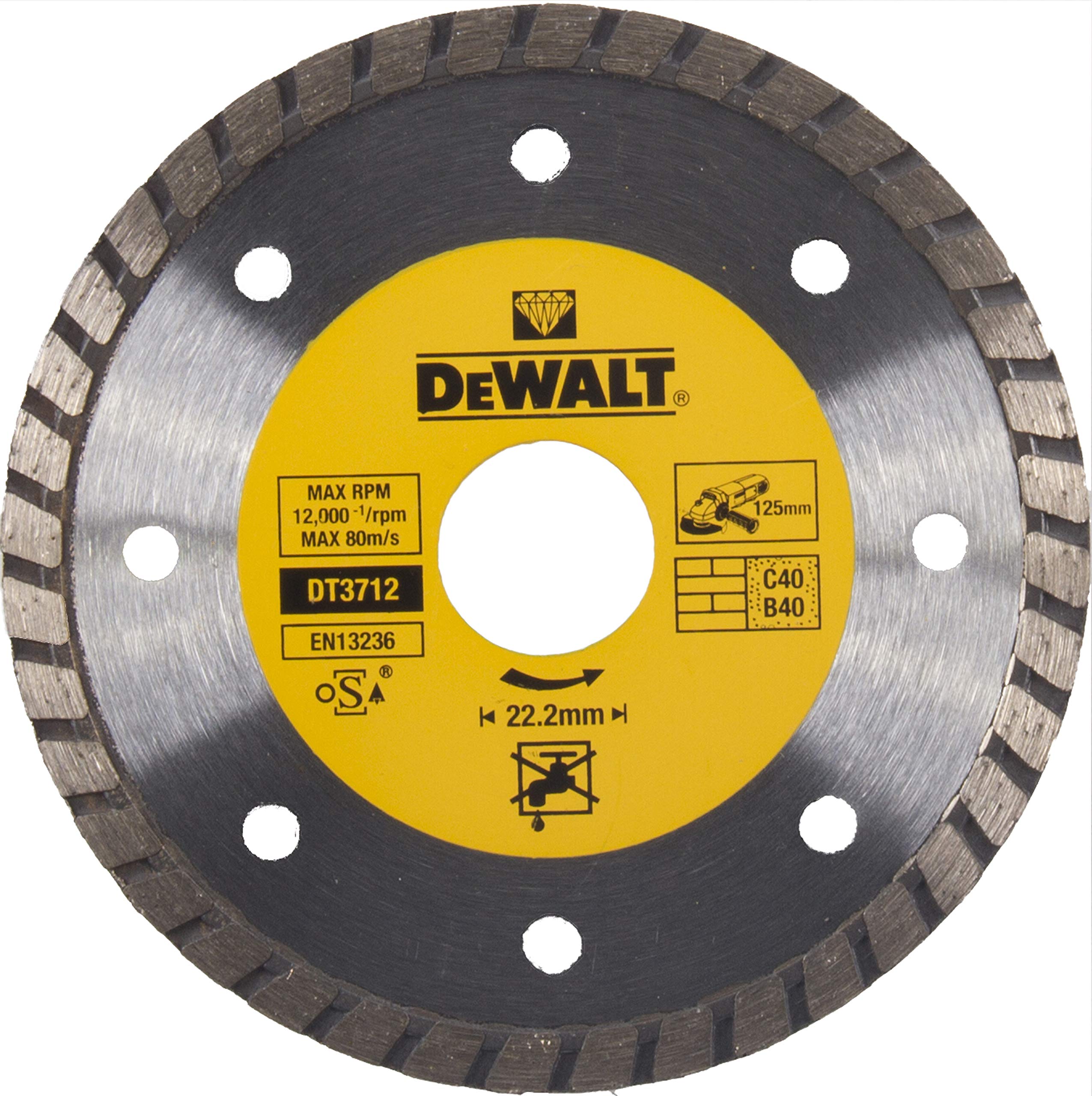 DeWalt DEWALT Diamanttrennscheibe Eco1 Turbo 125mm