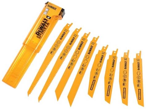 DeWalt 8 lames de scie égoïne U Bois, plastique, métal