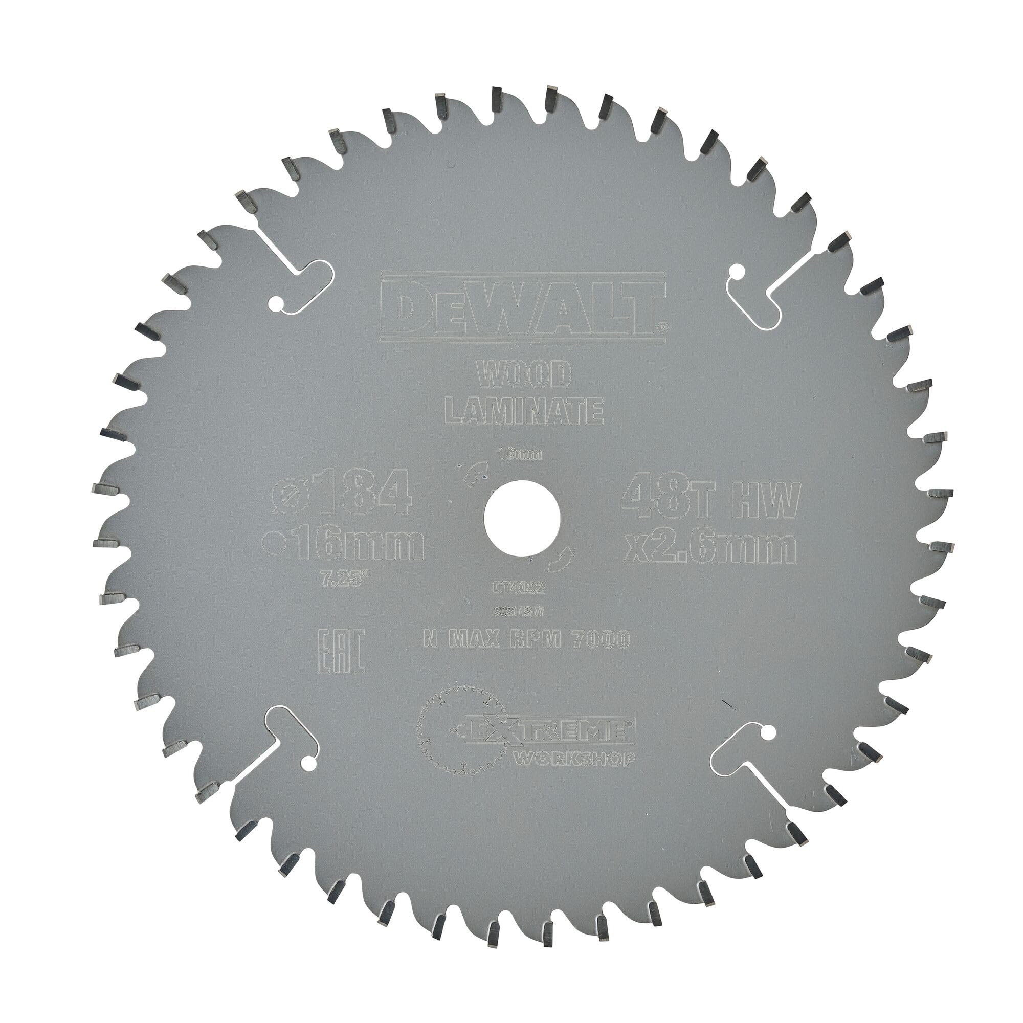 DeWalt DEWALT Kreissaegeblatt Handkr. 184/16mm 48TFZ
