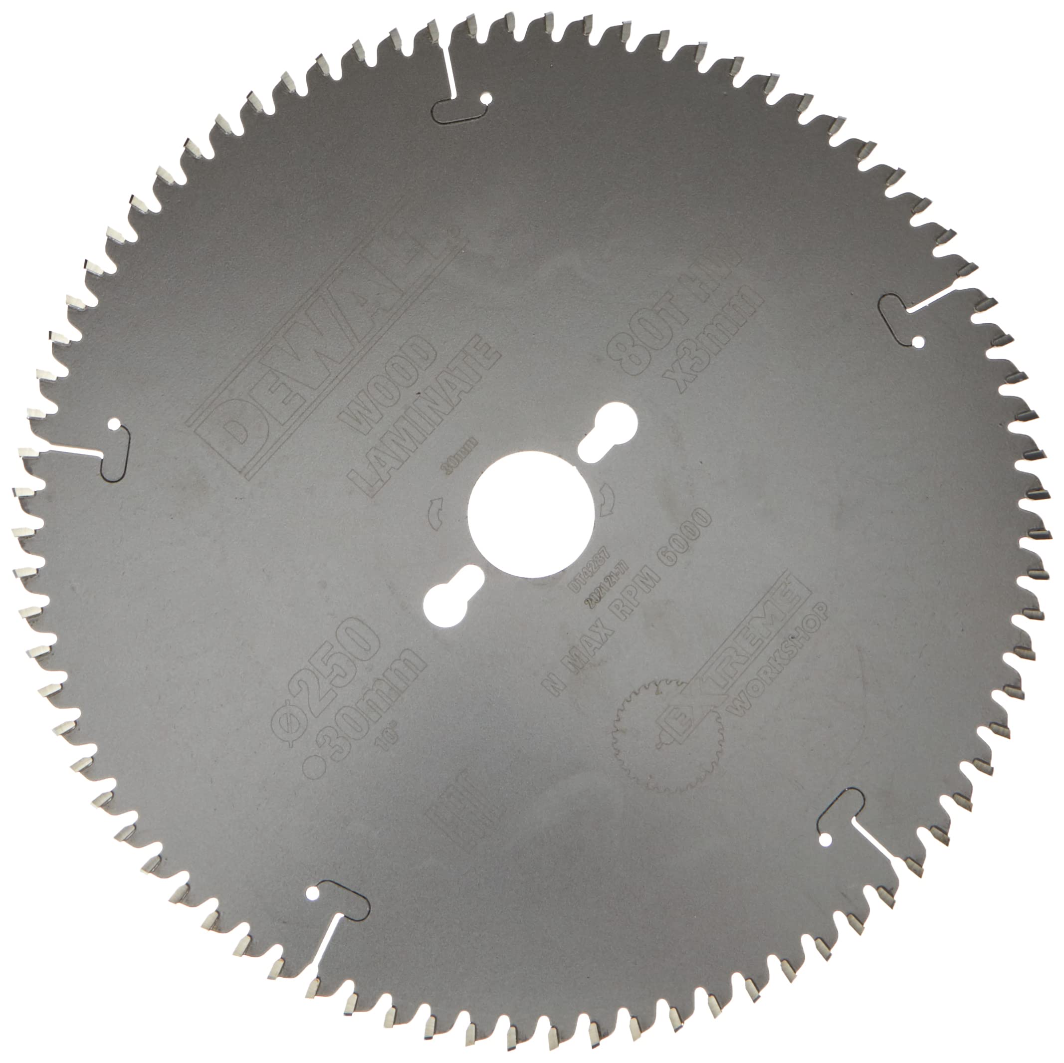 DeWalt DEWALT Kreissaegeblatt stat. 250/30mm 80TFZ