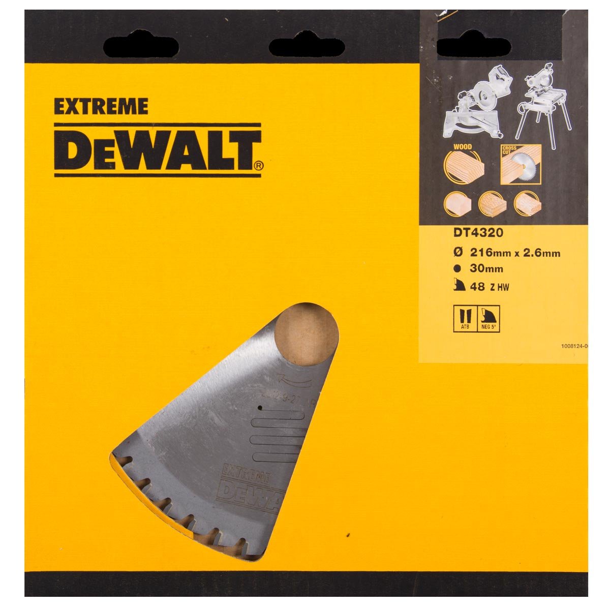 DeWalt DEWALT Kreissaegeblatt stat. 216/30mm 48WZ