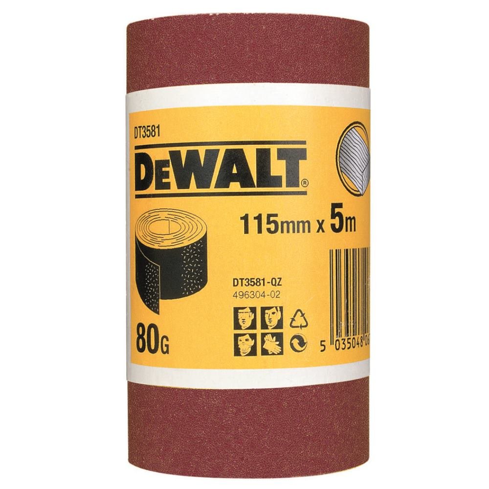 DeWalt DEWALT Schleifpapier-Rolle 115mm K80 5m