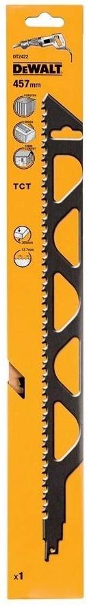 DeWalt Lame de scie égoïne TCT Béton, brique et fibrociment 457 mm