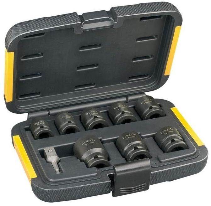 DeWalt Coffret de 8 douilles à chocs 10-27mm