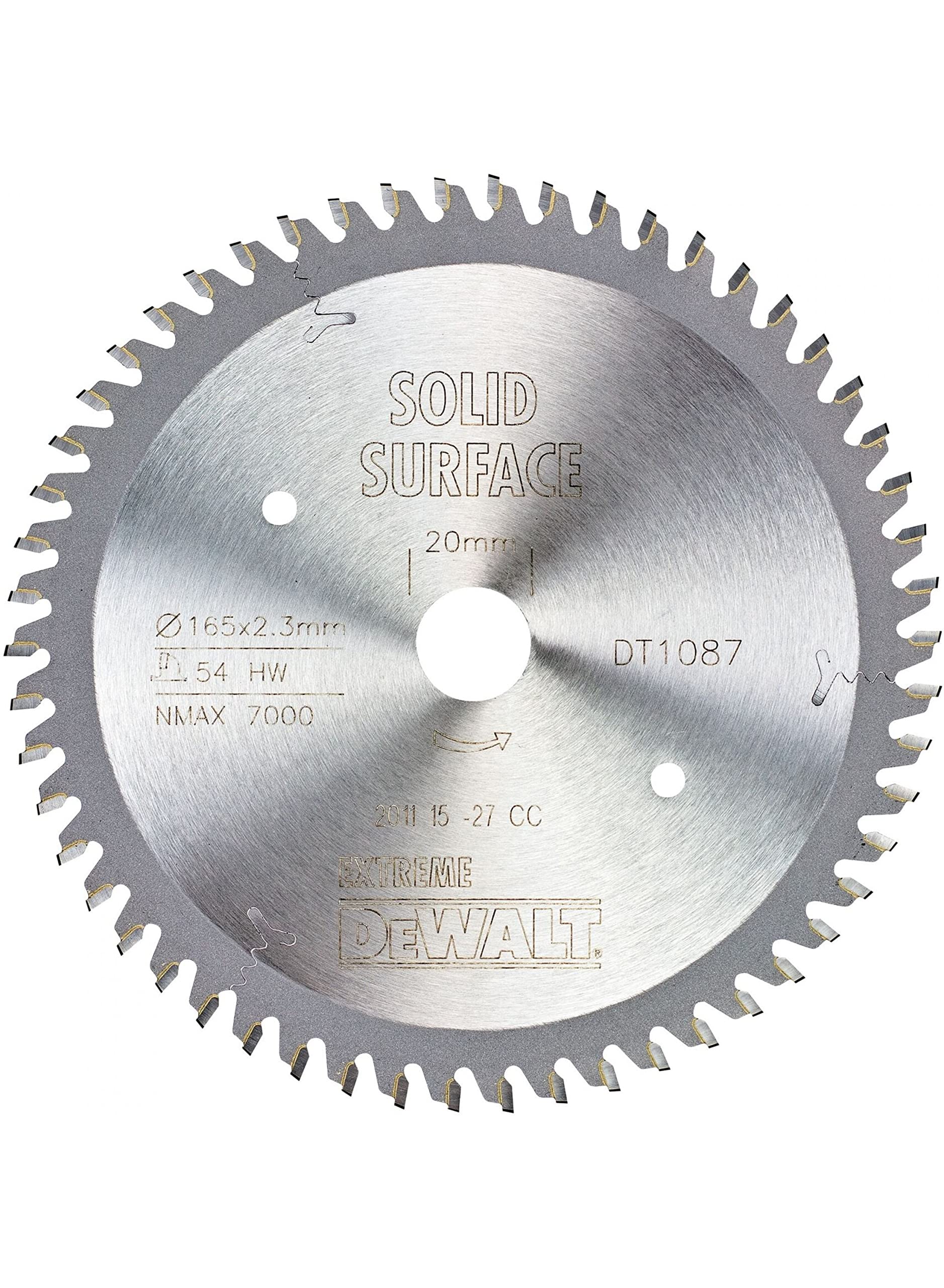DeWalt DEWALT Kreissaegeblatt Handkr. 165/20mm 54TFZ
