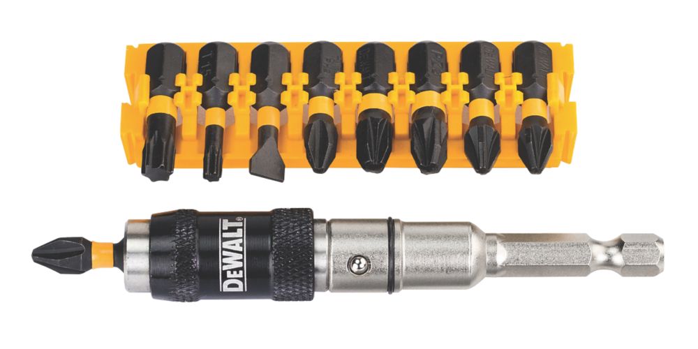 DeWalt Jeu de 11 embouts de visseuse à choc assortis avec porte-embout pivotant