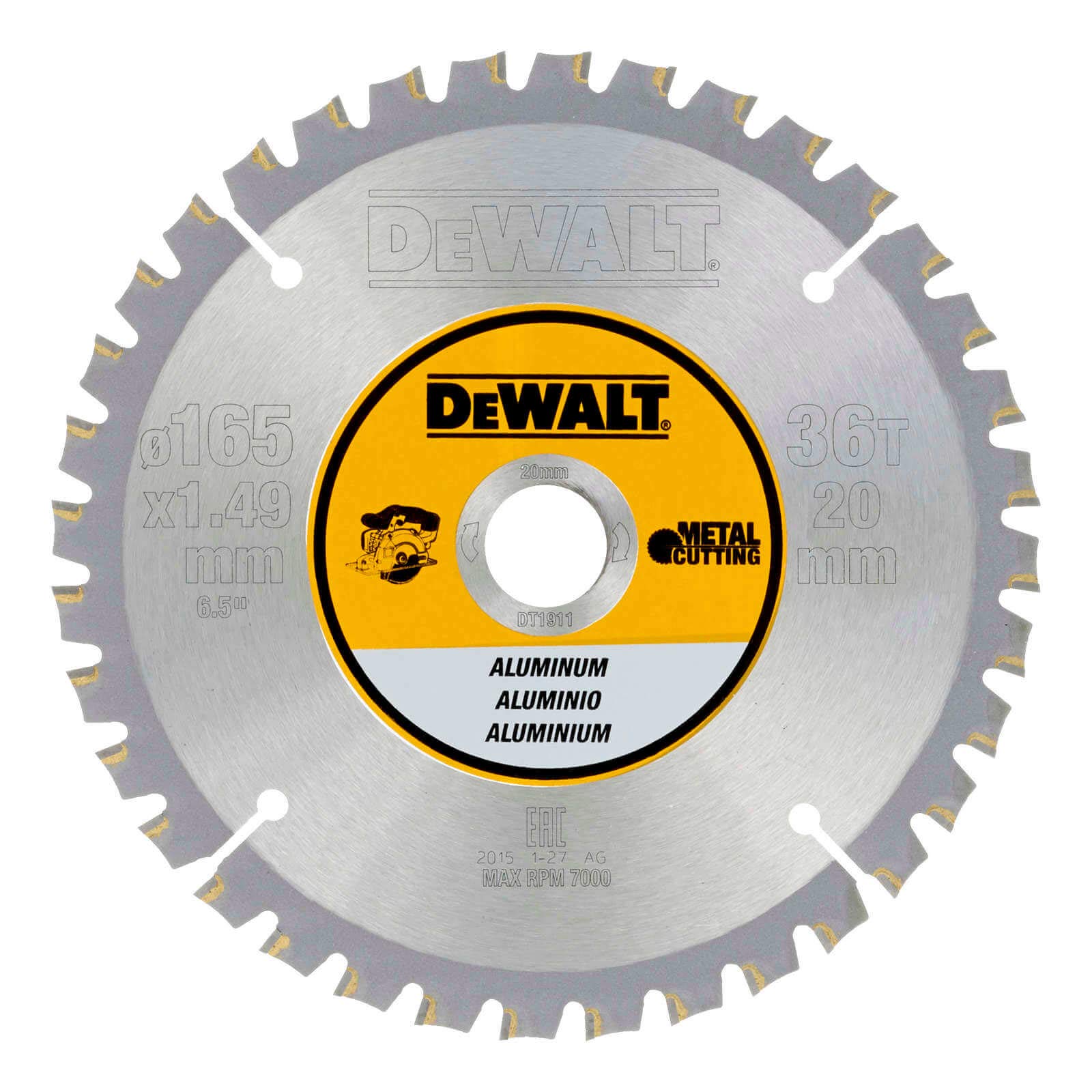 DeWalt DEWALT Kreissaegeblatt Akku 165/20mm 36FZ