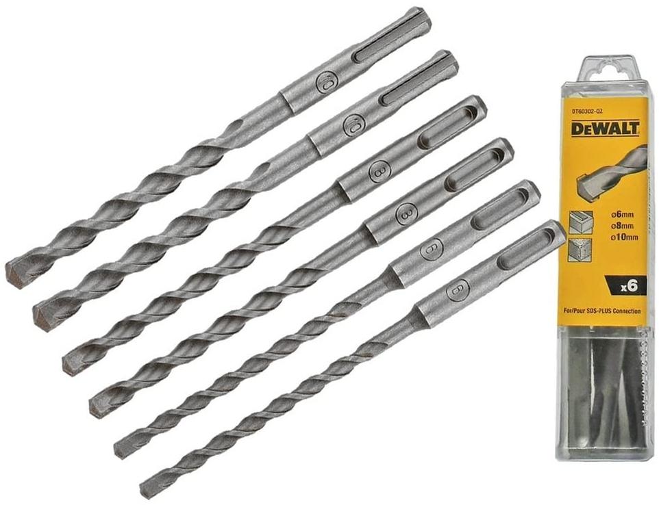 DeWalt Foret SDS-PLUS DT60302-QZ, 6 pièces