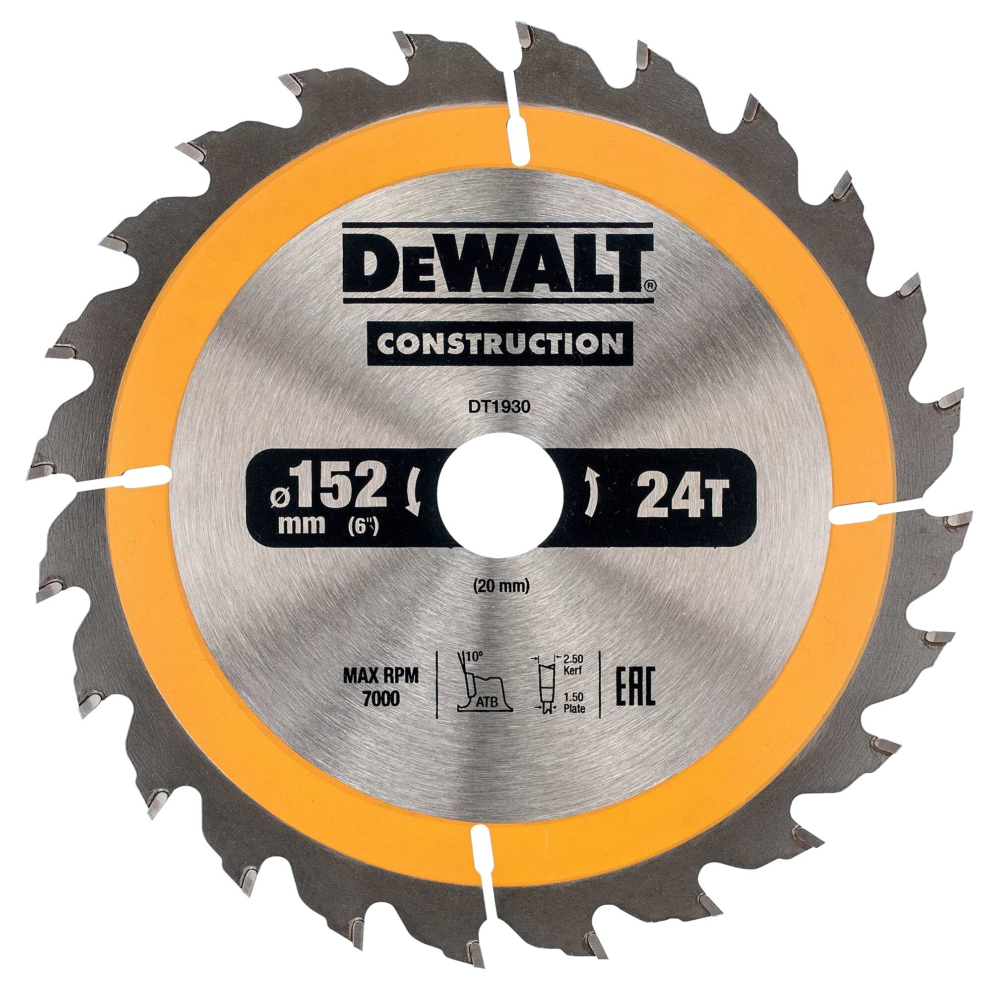 DeWalt DEWALT Kreissaegeblatt Handkr. 152/20mm 24WZ