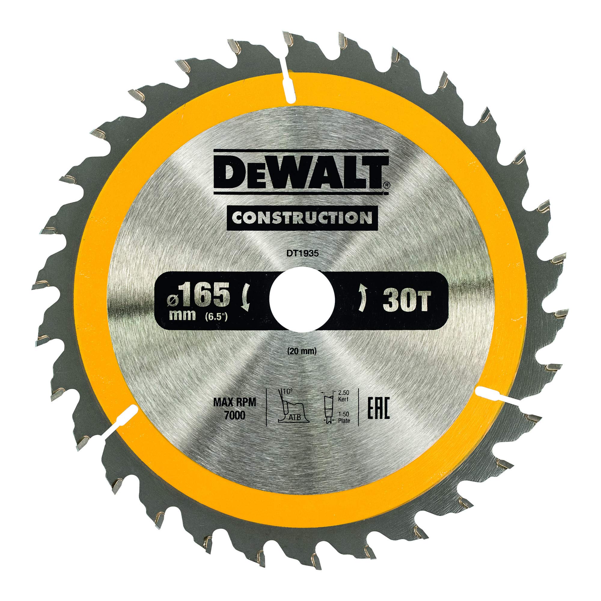 DeWalt DEWALT Kreissaegeblatt Handkr. 165/20mm 30WZ