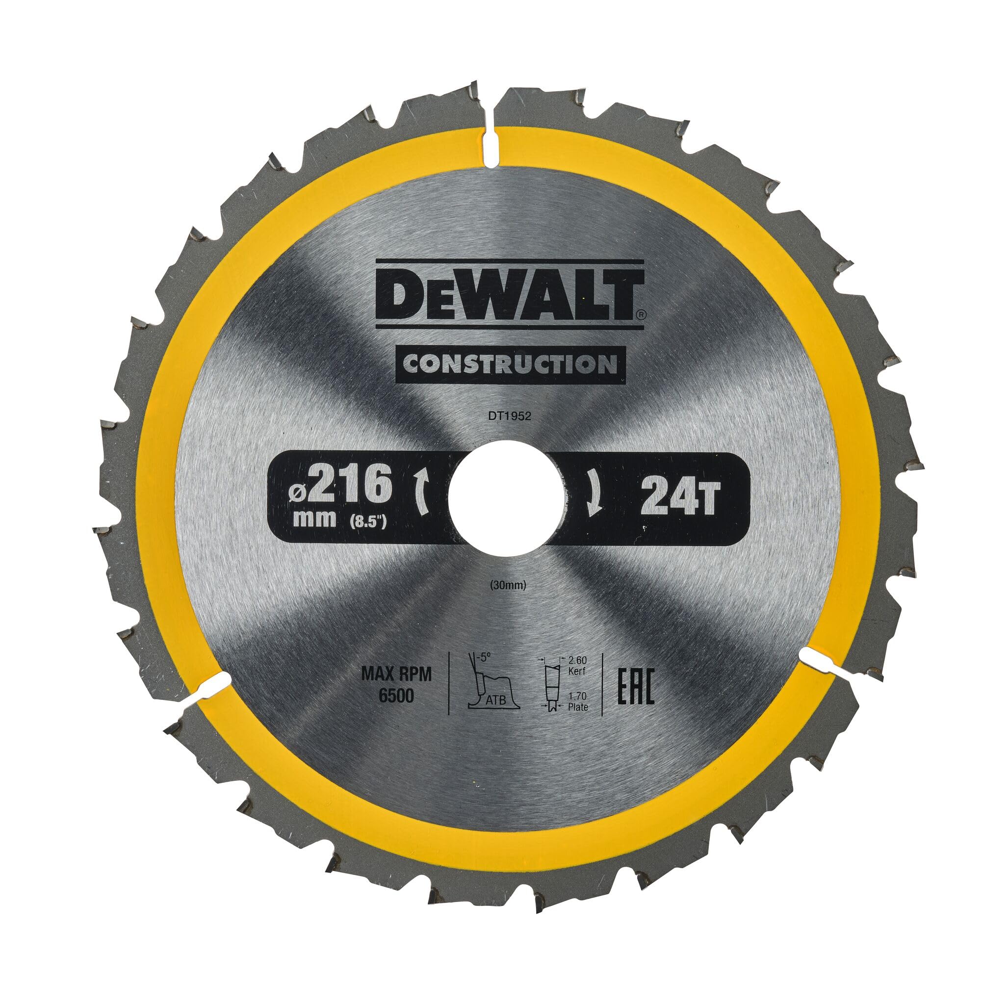 DeWalt DEWALT Kreissaegeblatt Stat. 216/30mm 24WZ