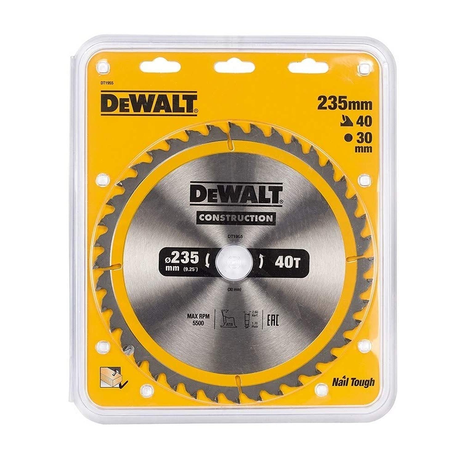 DeWalt DEWALT Kreissaegeblatt Stat. 235/30mm 40WZ