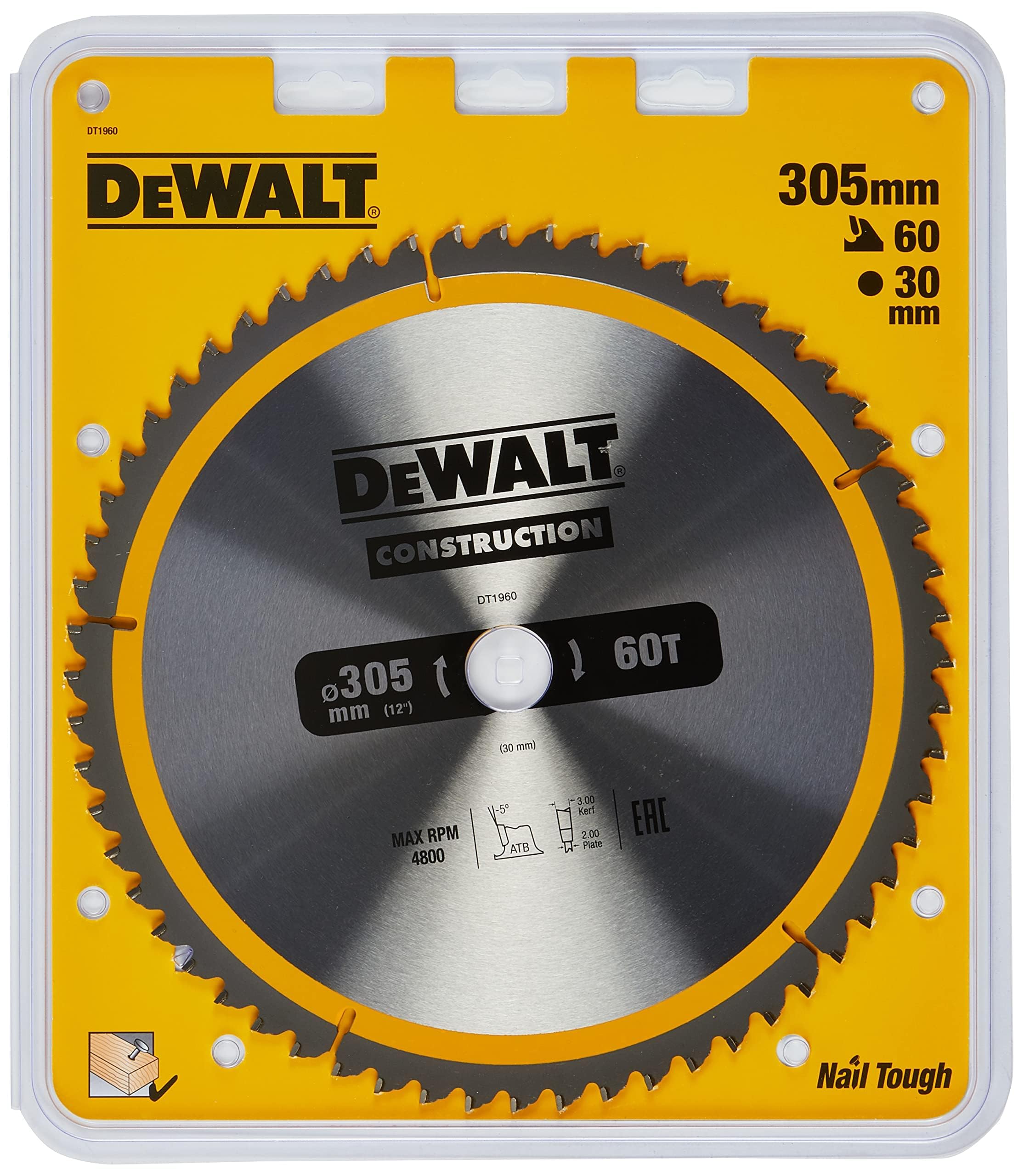 DeWalt DEWALT Kreissaegeblatt Stat. 305/30mm 60WZ