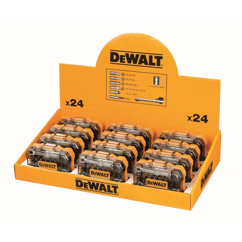 DeWalt DEWALT Thekendisplay Schrauber-Set 12xDT71516M