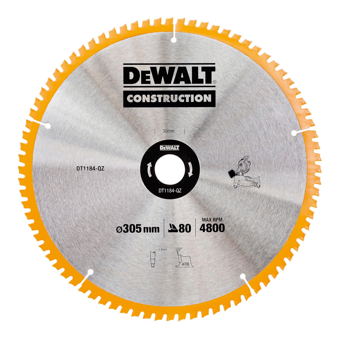 DeWalt DEWALT Kreissaegeblatt stat. 305/30mm 80WZ