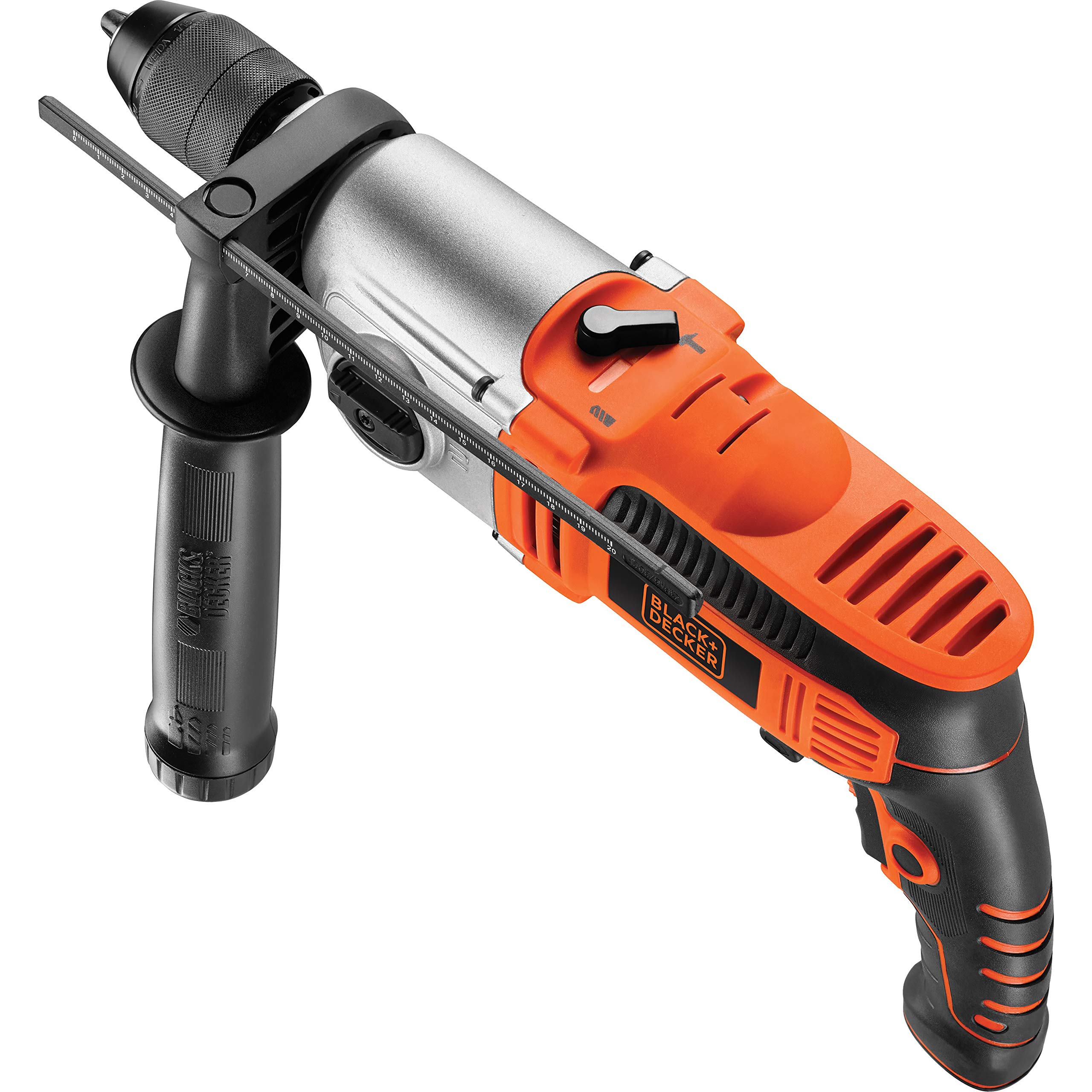 BLACK & DECKER Perceuse à percussion KR8542K orange/noir