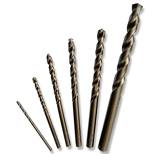 Stanley Cassette de 6 forets HSS-E Cobalt 2, 3, 4, 5, 6, 8mm STA56002-QZ