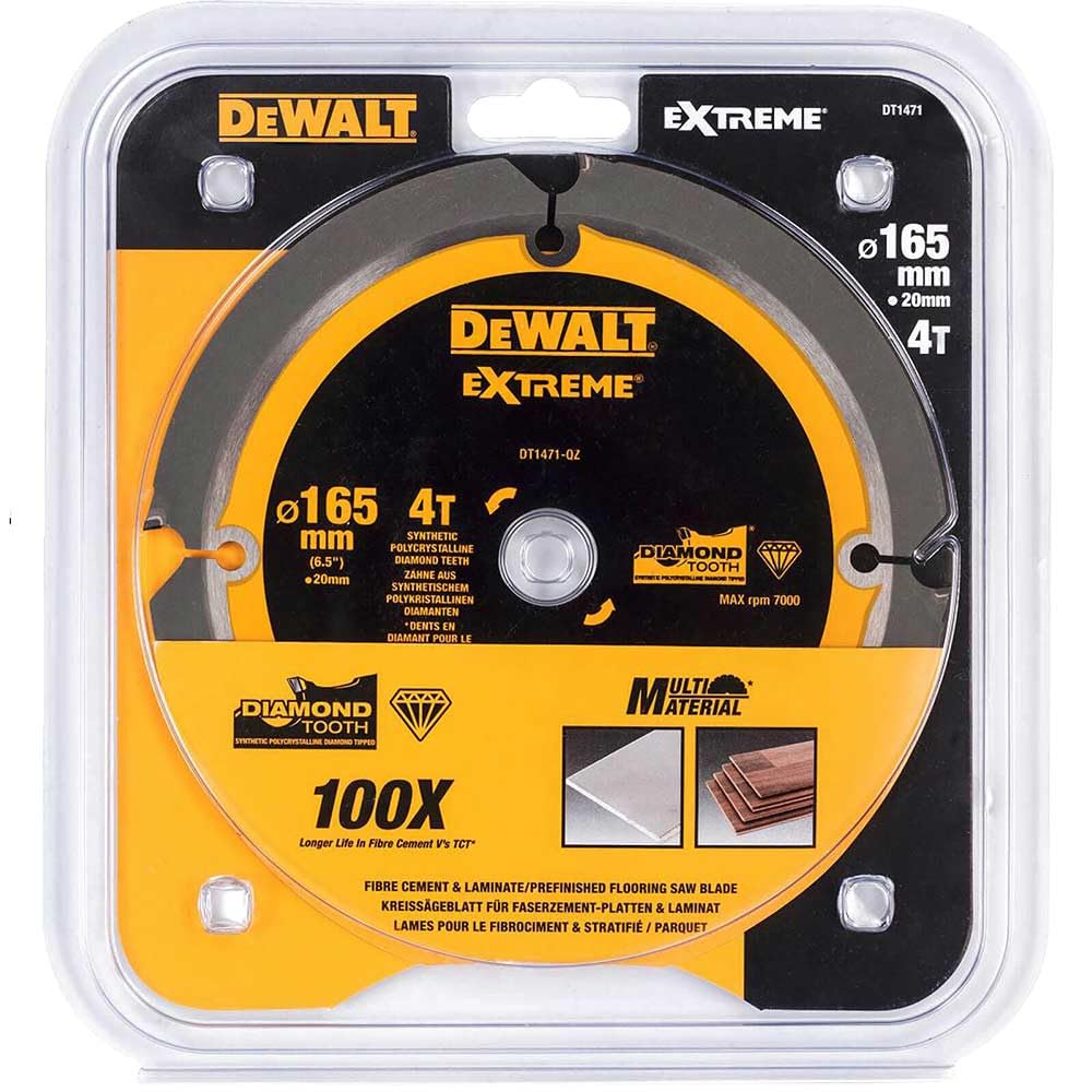 DeWalt DEWALT Kreissaegeblatt PCD 165/20mm 4Z