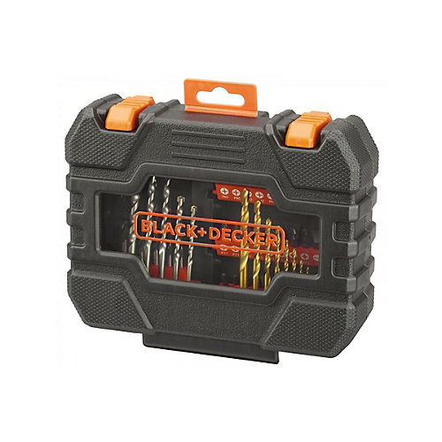 BLACK & DECKER Coffret de 50 accessoires perçage / vissage Black + Decker A7232