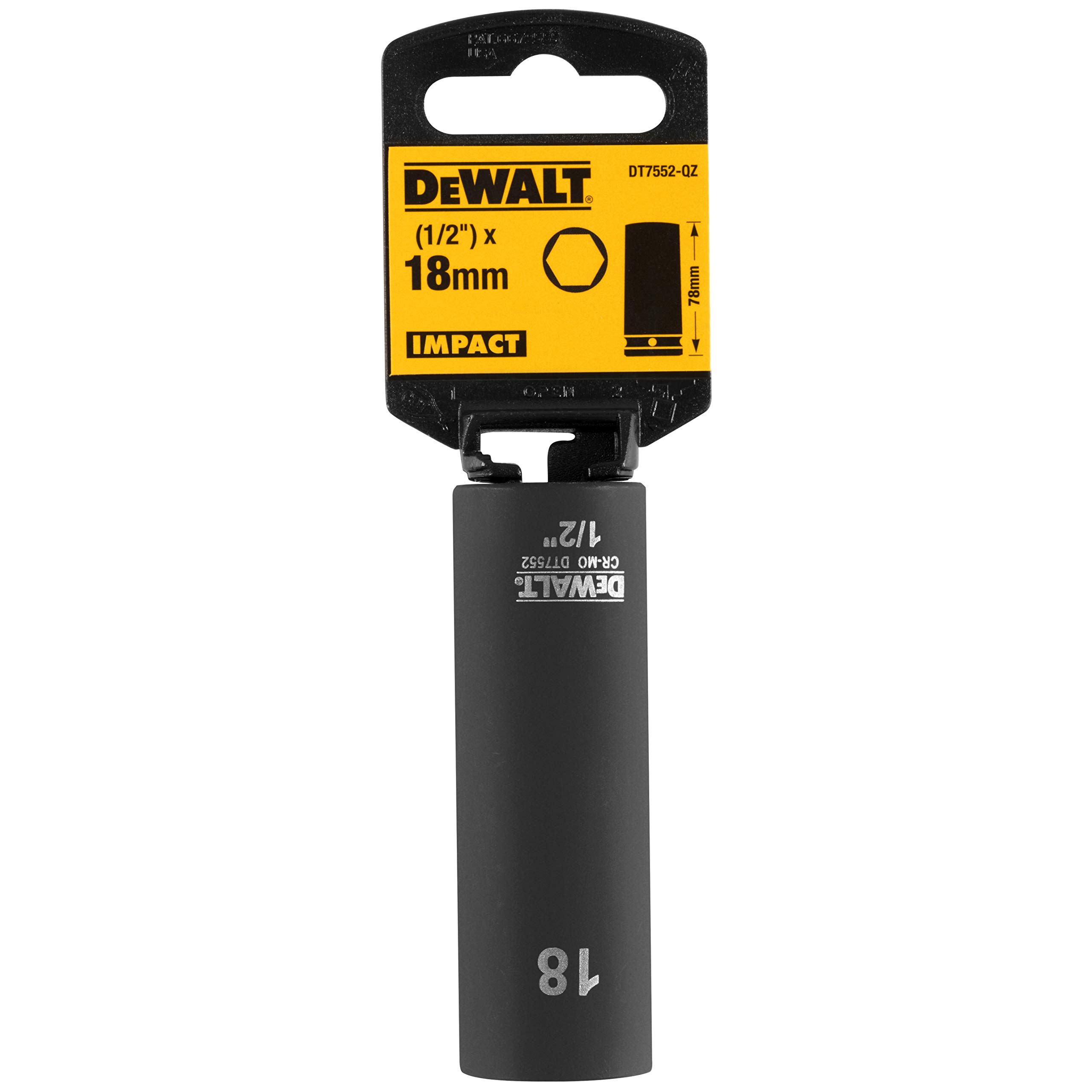 DeWalt DEWALT Steckschluessel Lang 18mm 1/2 schlagfest