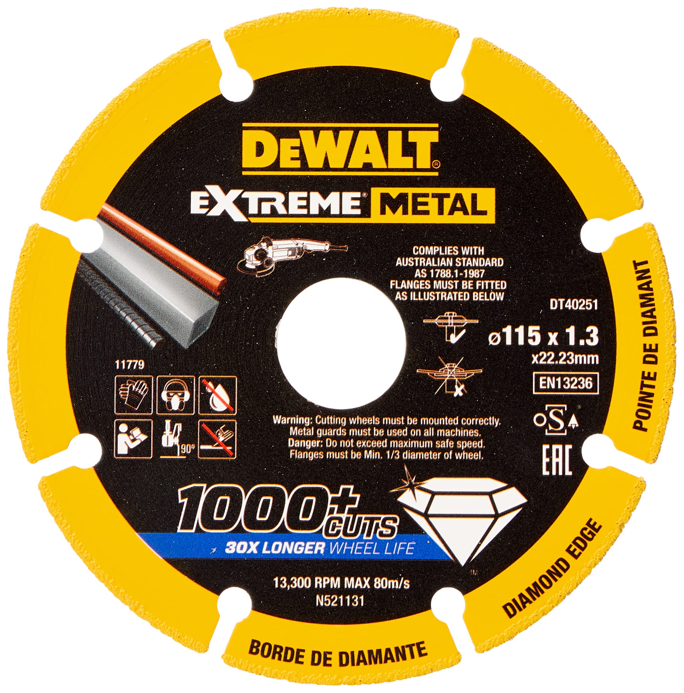 DeWalt DEWALT Diamanttrennscheibe 115x1.3mm