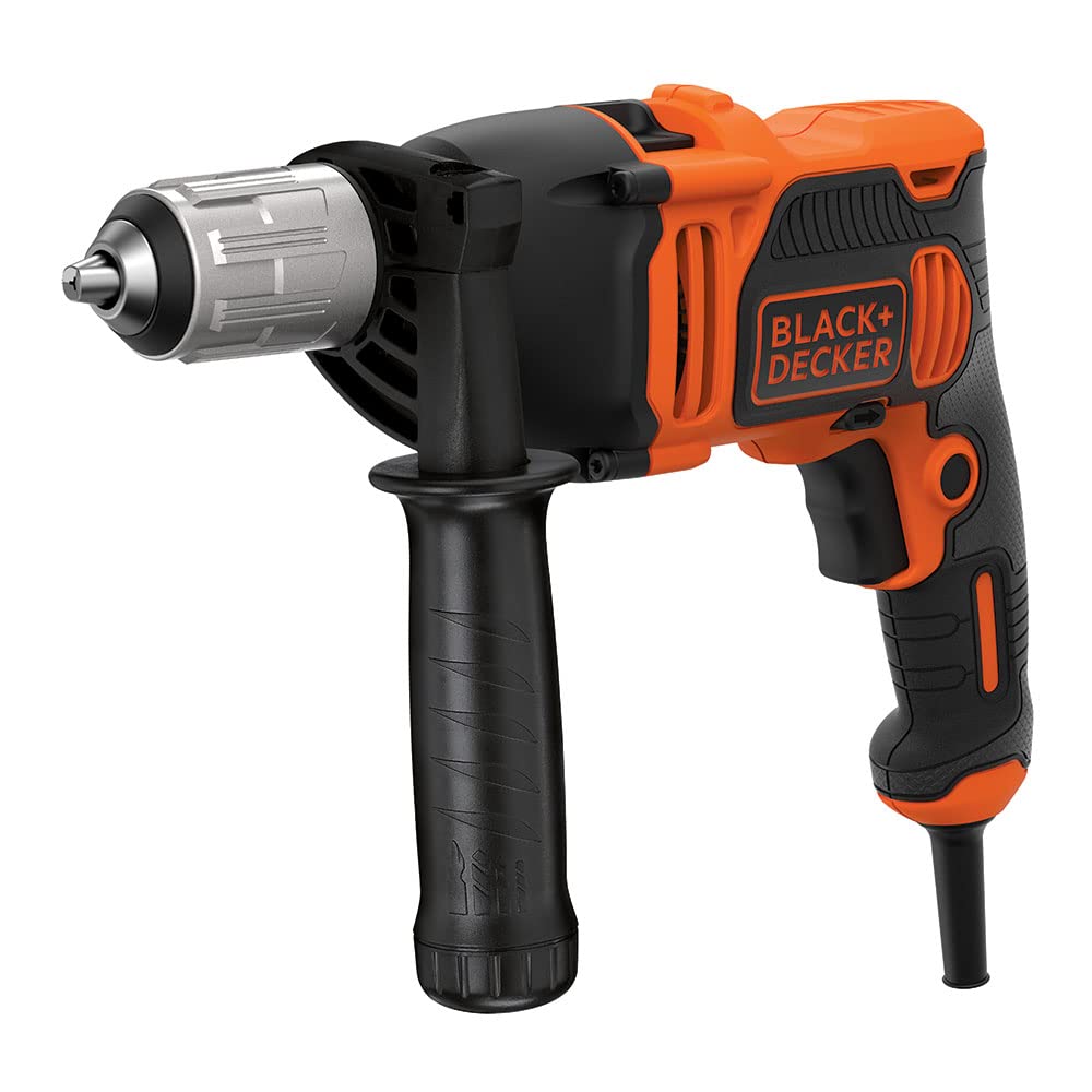 BLACK & DECKER Perceuse à percussion BEH850K orange/noir
