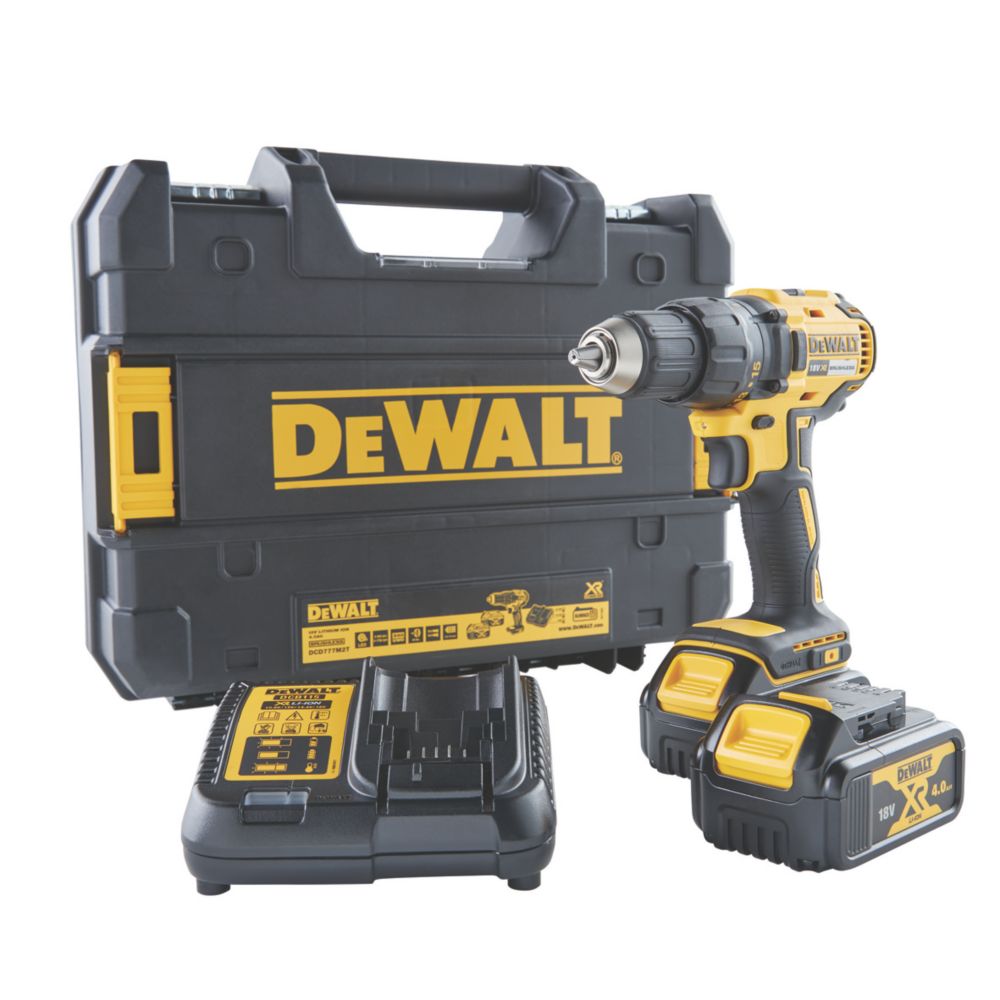 DeWalt Perceuse visseuse sans fil brushless DCD777M2T-QW 18V 2x4Ah Li-Ion XR