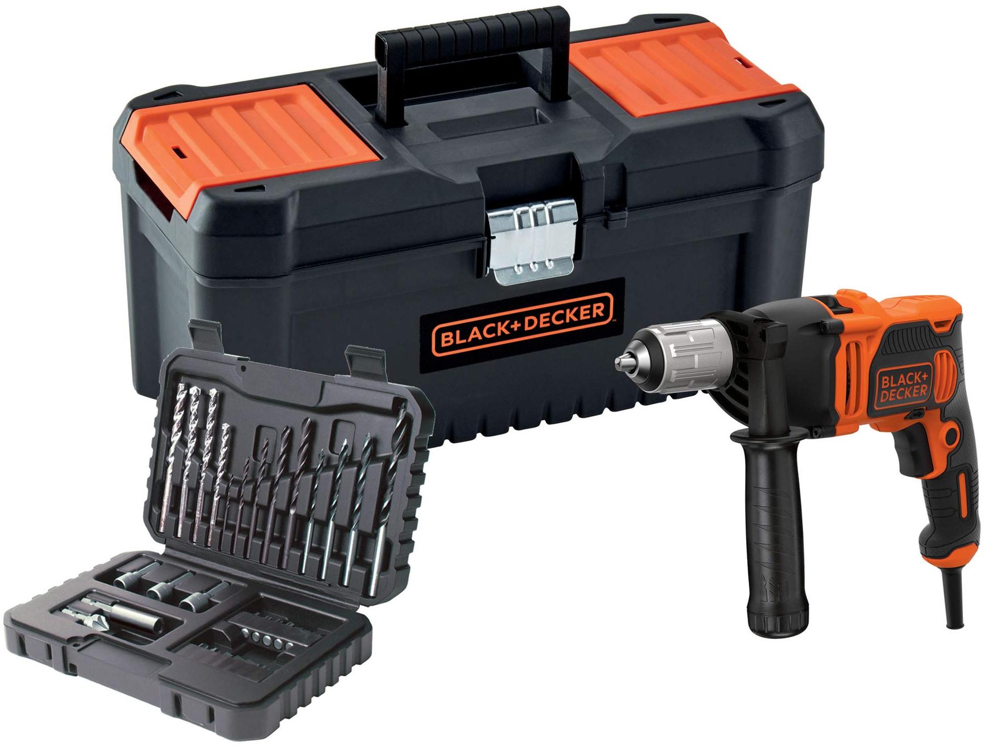 BLACK & DECKER Perceuse à percussion BEH850KA32-QS 850W