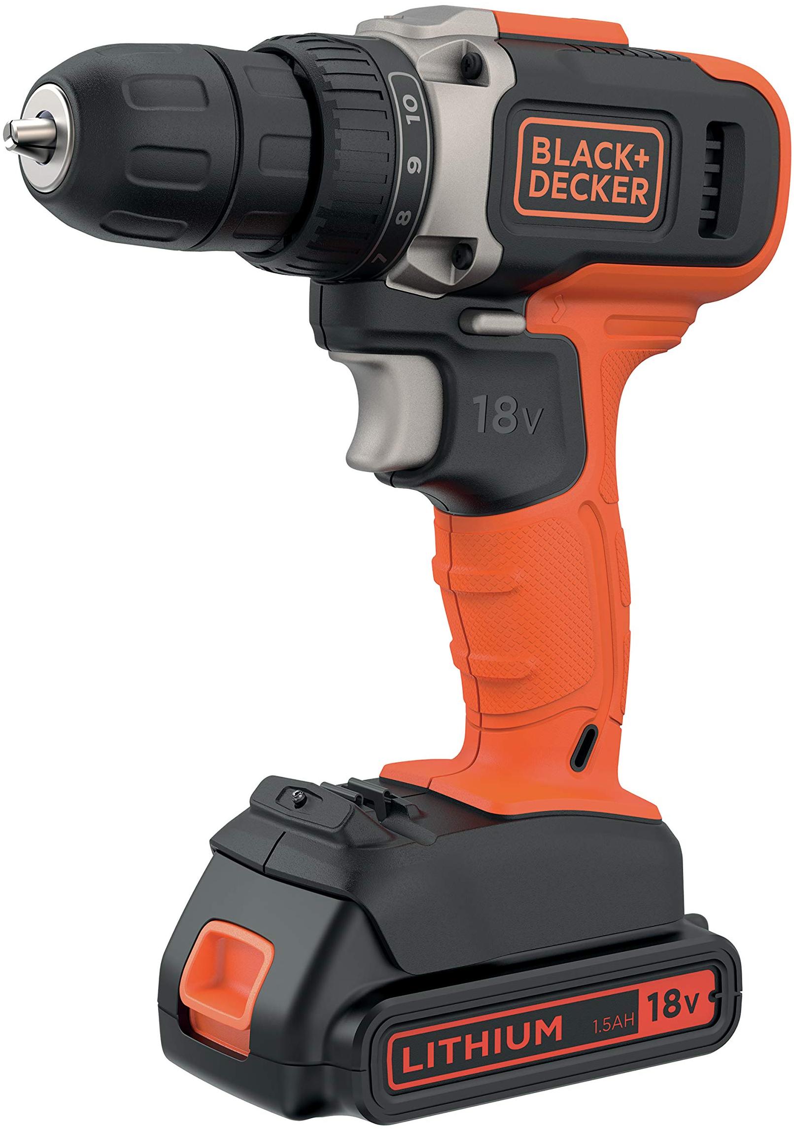 BLACK & DECKER perceuse BLACK + DECKER visseuse BCD002ME2K-QW 18.0 V avec batterie 2.5 2 avec coffret