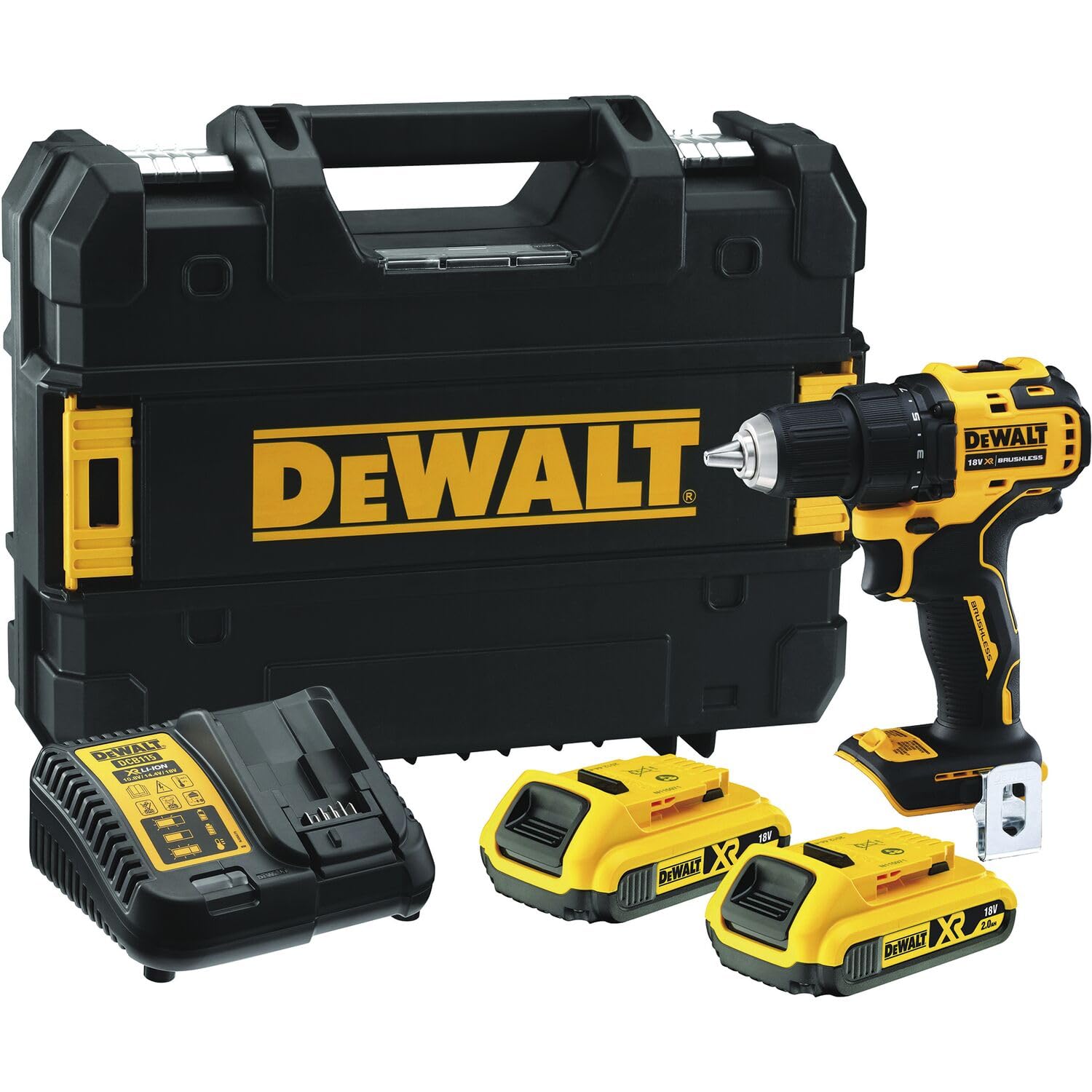DeWalt DEWALT Akku-Bohrschrauber 18 V, 2 Ah